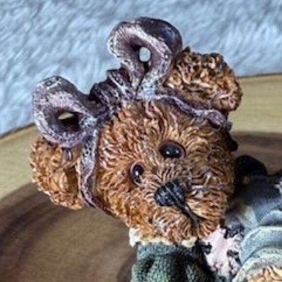 Vintage Boyds Bears Sissie & Squirt...Big Helper, Lil' Sipper Bearstone Figurine - Picture 2 of 10